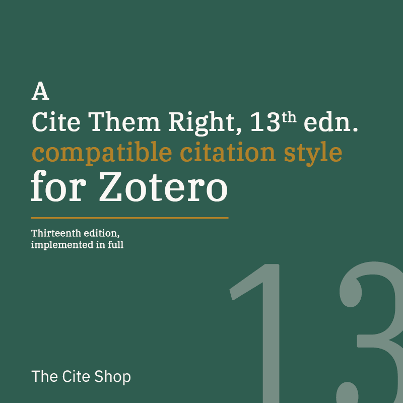 The Cite Shop - Cite Them Right 13 - product feature image