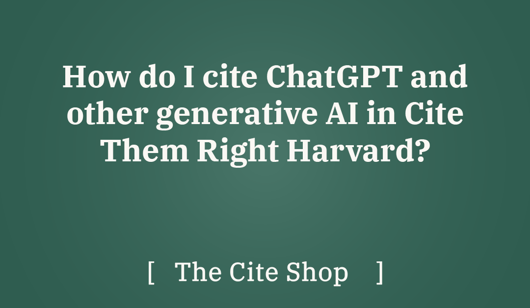 Blog - Citing AI with Cite Them Right in Zotero